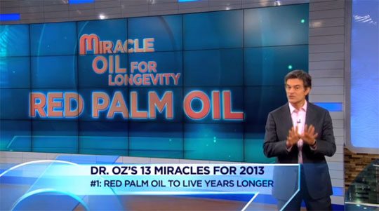The Dr. Oz Red Palm Oil (non-) Miracle